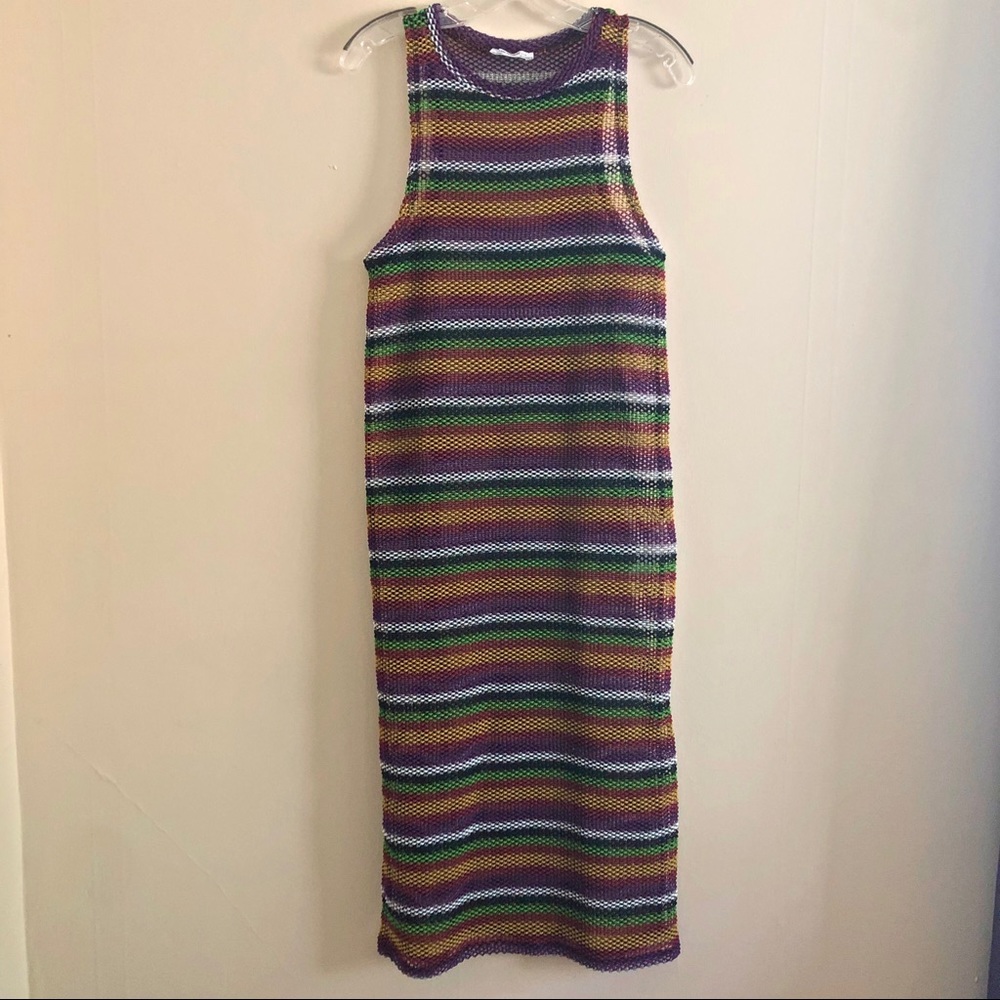 ZARA Trafaluc midi striped dress